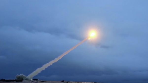 Trial launch of Russian cruise missile with nuclear powered engine  9M730 Burevestnik (NATO reporting name: SSC-X-9 Skyfall) - Sputnik International