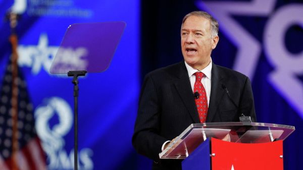 Former U.S. Secretary of State Mike Pompeo gives a speech at the Conservative Political Action Conference (CPAC) in Orlando, Florida, U.S. February 25, 2022. - Sputnik International