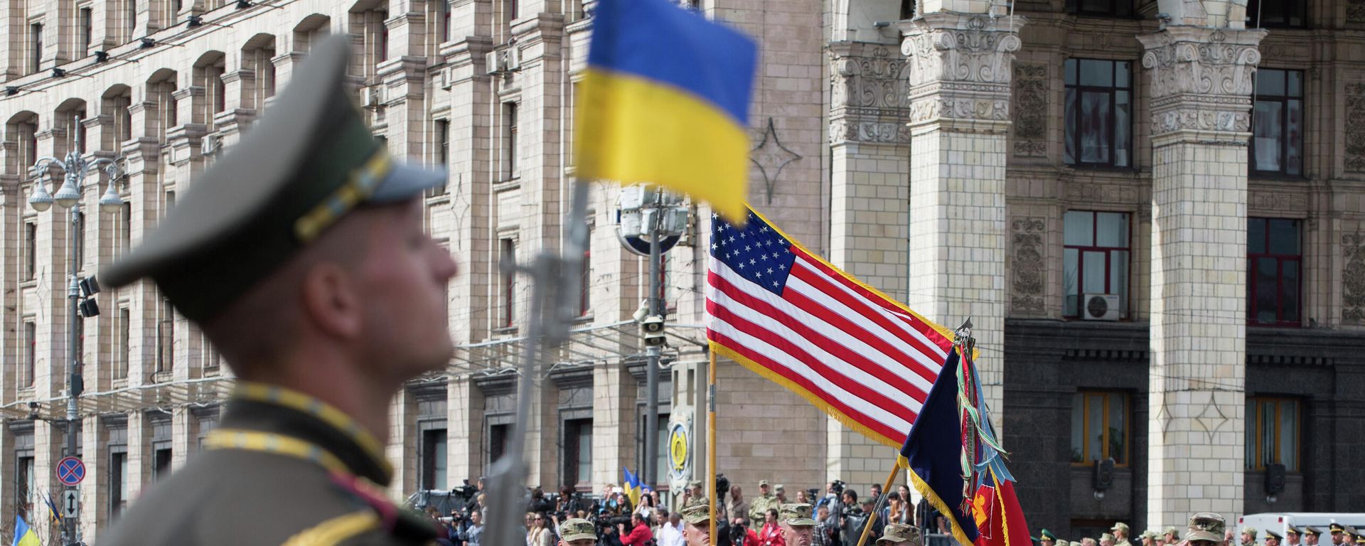 NATO soldiers during a parade to mark Independence Day in Kiev (File) - Sputnik International, 1920, 15.03.2022