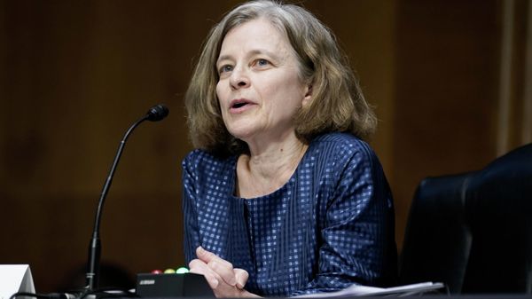 FILE - Sarah Bloom Raskin, a nominee to be the Federal Reserve's Board of Governors vice chair for supervision, speaks during the Senate Banking, Housing and Urban Affairs Committee confirmation hearing on Feb. 3, 2022, in Washington. Raskin has withdrawn her nomination to the Federal Reserve’s Board of Governors after a key Democrat joined with all Republicans in the Senate to oppose her confirmation, according to a person familiar with the matter who requested anonymity before an official announcement. West Virginia Sen. Joe Manchin announced Monday, March 14, 2022 that he opposed Raskin's confirmation, and all Republicans in the evenly-split 50-50 Senate had indicated they planned to block her for the position of the Fed's top banking regulator. - Sputnik International