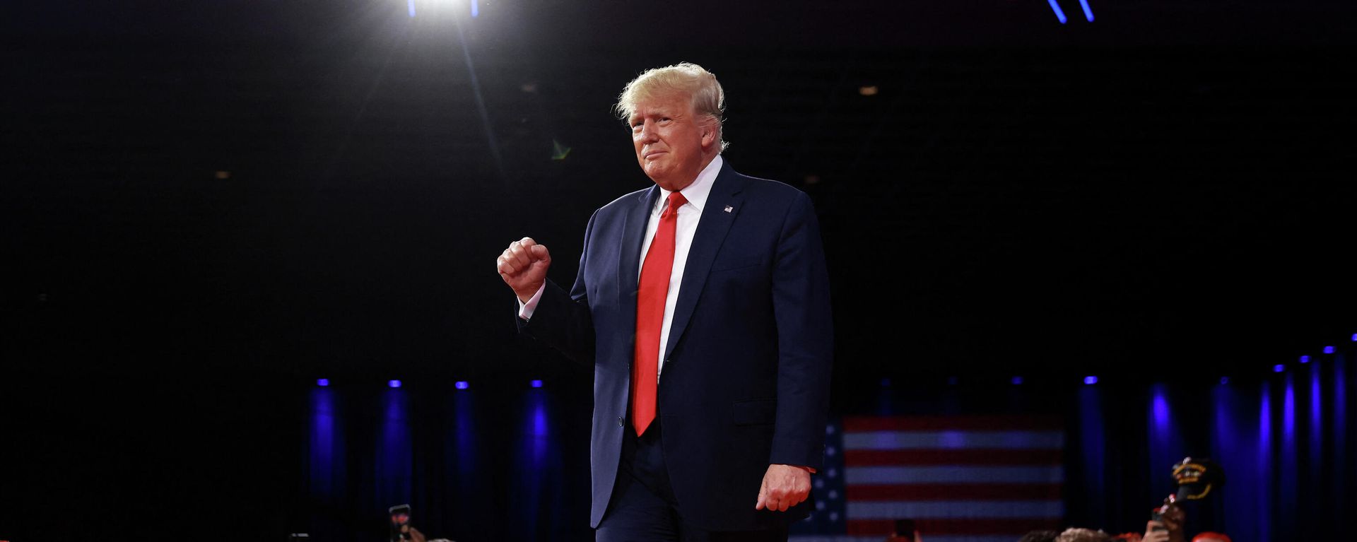 Former U.S. President Donald Trump speaks during the Conservative Political Action Conference (CPAC) at The Rosen Shingle Creek on February 26, 2022 in Orlando, Florida Former U.S. President Donald Trump speaks during the Conservative Political Action Conference (CPAC) at The Rosen Shingle Creek on February 26, 2022 in Orlando, Florida - Sputnik International, 1920, 29.03.2022