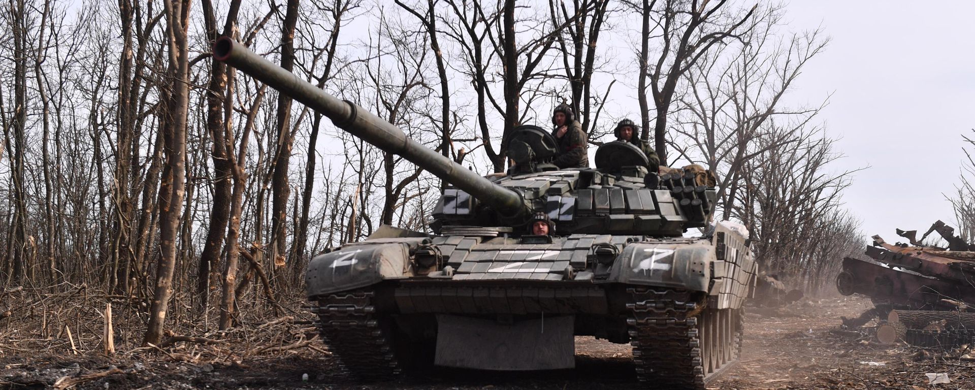 DPR forces on the T-64 tank - Sputnik International, 1920, 25.03.2022