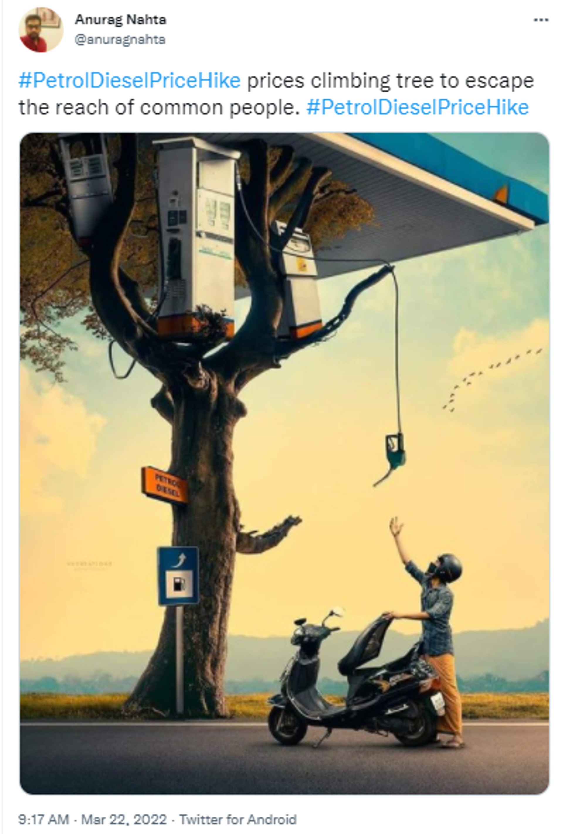 One User Said Fuel Prices will be Out of Reach of Common People - Sputnik International, 1920, 22.03.2022