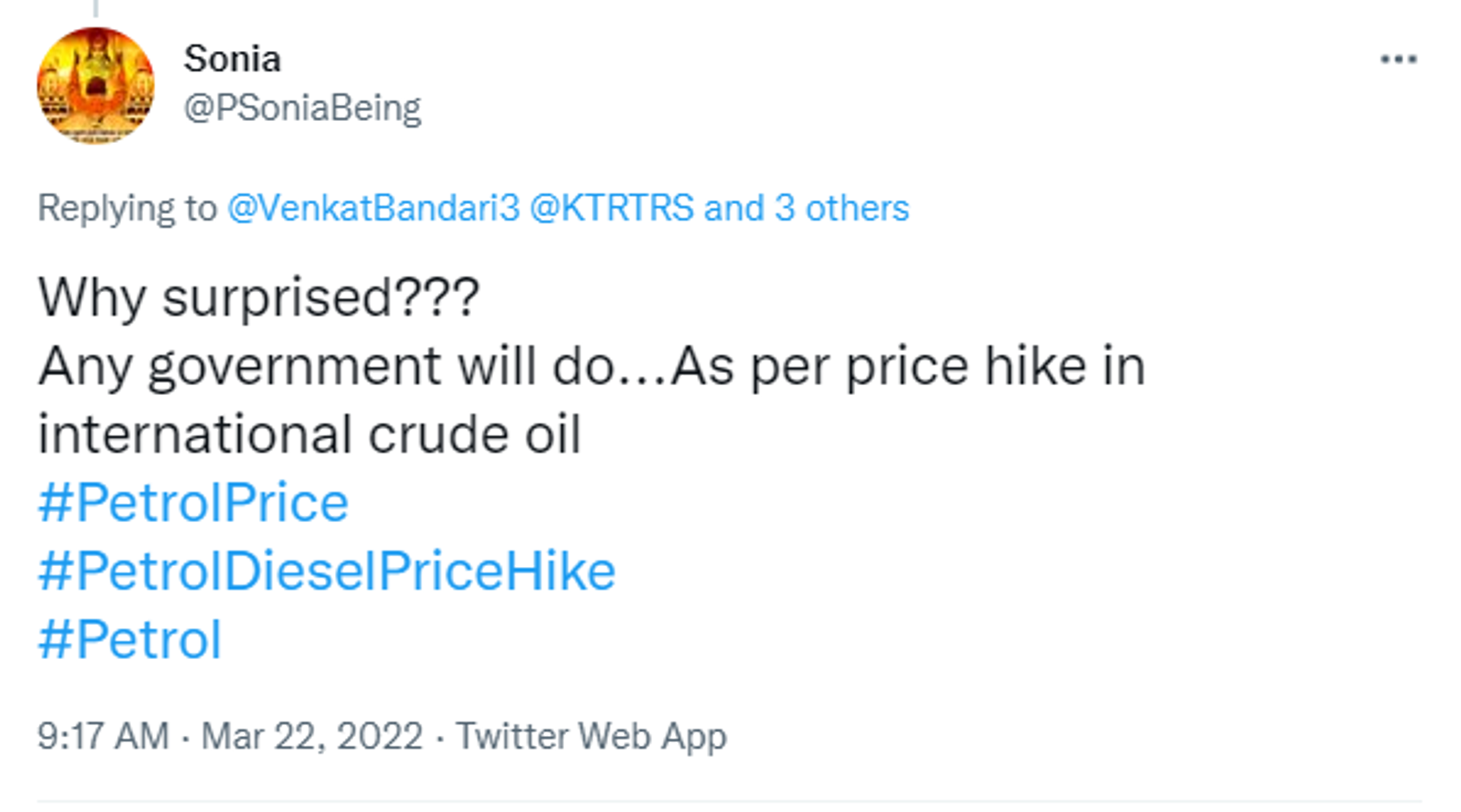 Some Users Justified Fuel Price Hike and Supported Federal Government - Sputnik International, 1920, 22.03.2022