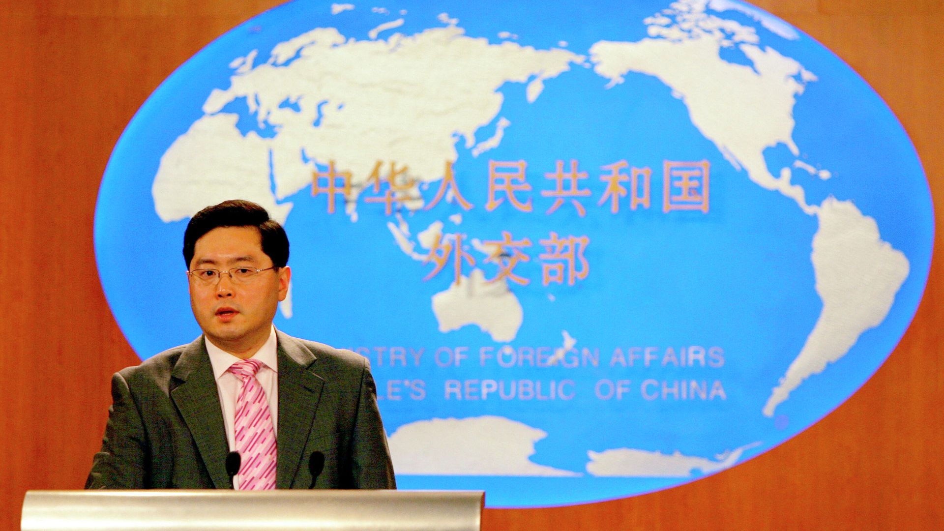 Chinese Foreign Ministry spokesman Qin Gang speaks at a media briefing in Beijing (File) Chinese Foreign Ministry spokesman Qin Gang speaks at a media briefing in Beijing (File) - Sputnik International, 1920, 22.03.2022