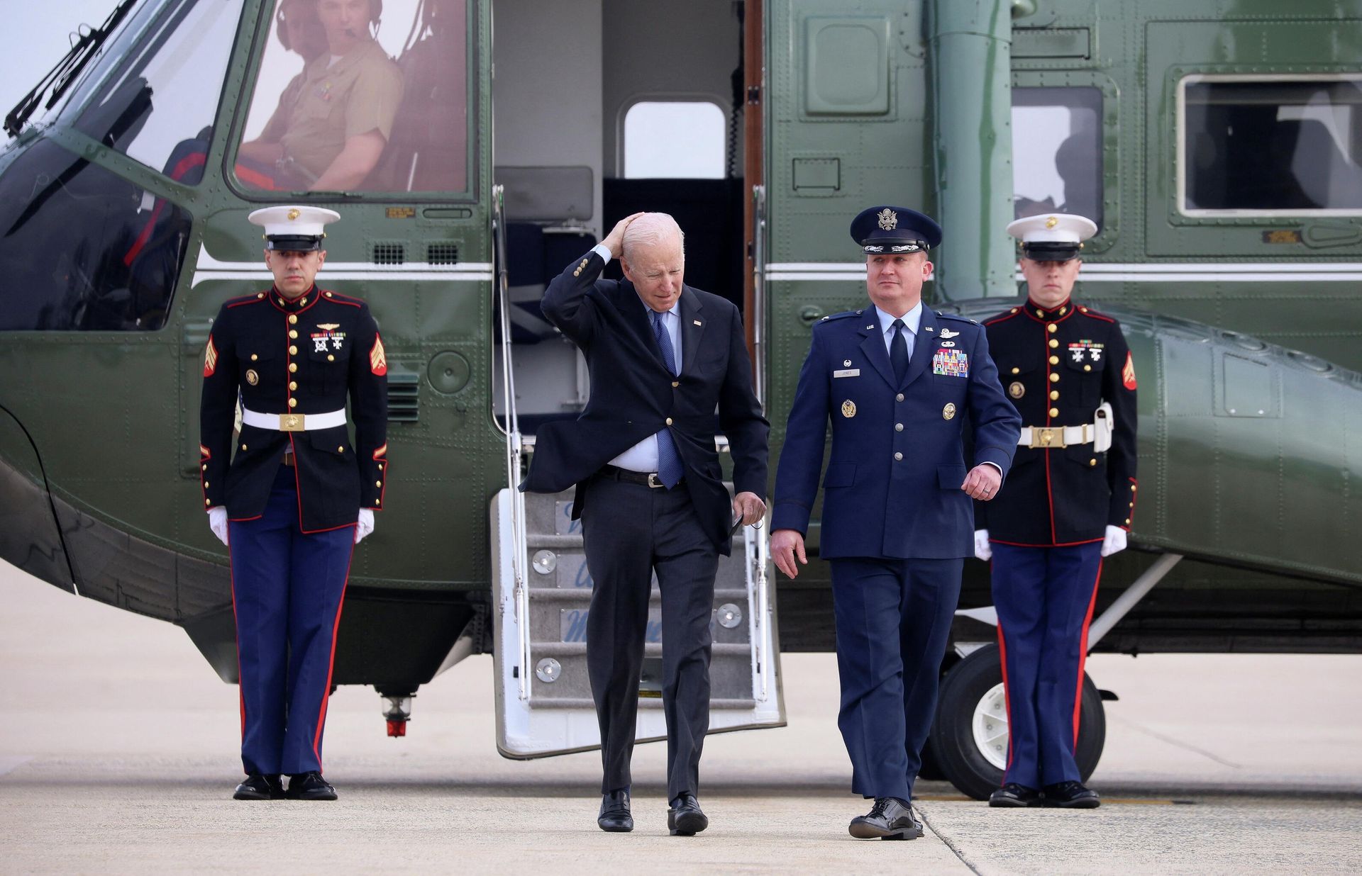 U.S. President Joe Biden arrives to board Air Force One at Joint Base Andrews in Maryland U.S. President Joe Biden arrives to board Air Force One at Joint Base Andrews in Maryland - Sputnik International, 1920, 25.03.2022