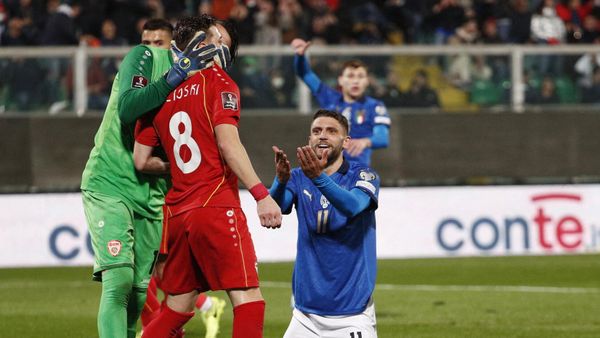 Italy's Domenico Berardi reacts Italy's Domenico Berardi reacts - Sputnik International