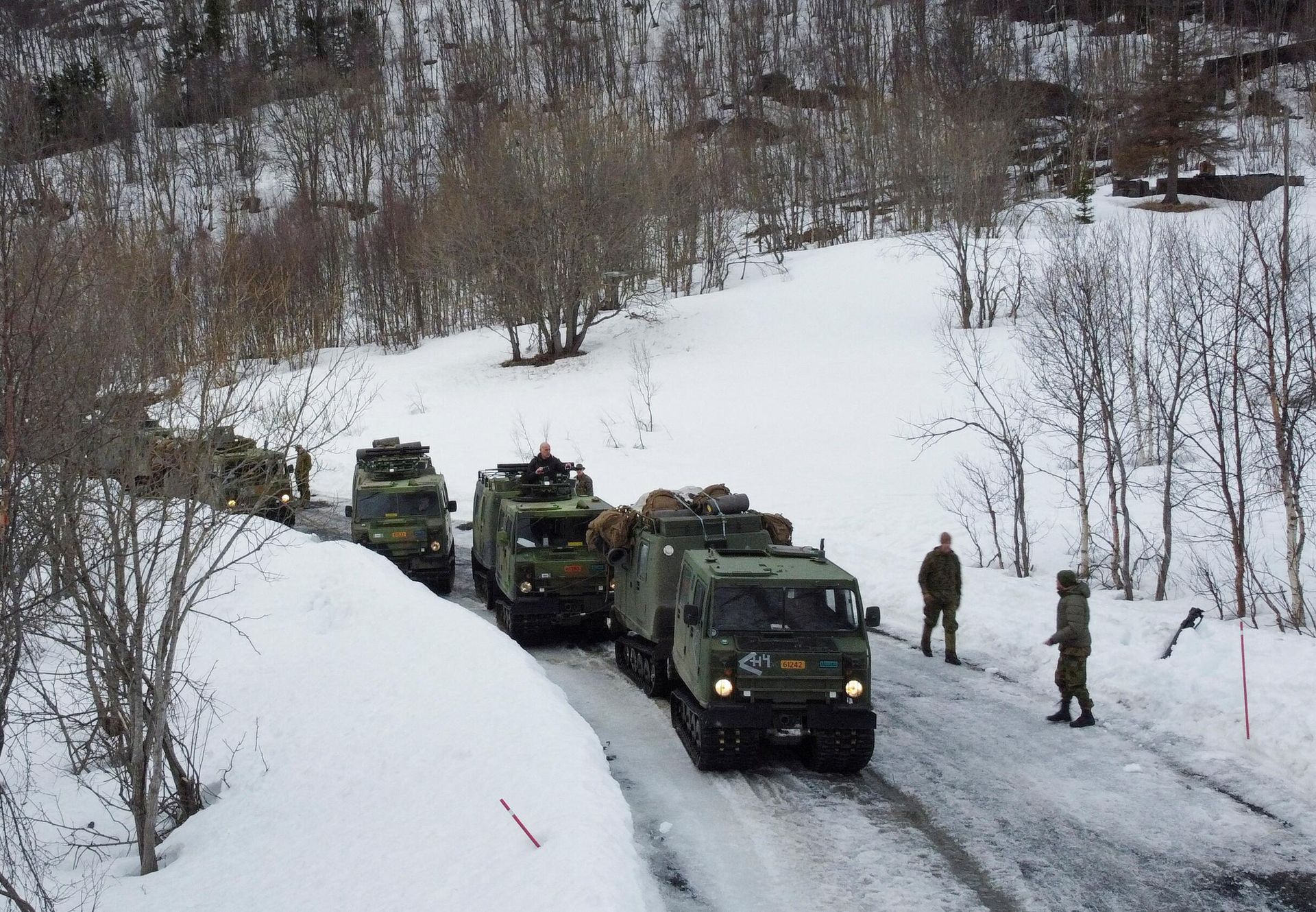 U.S. Marines participate in a military exercise called Cold Response 2022, gathering around 30,000 troops from NATO member countries plus Finland and Sweden, near Bjerkvik in the Arctic Circle, Norway, March 24, 2022. - Sputnik International, 1920, 29.03.2022