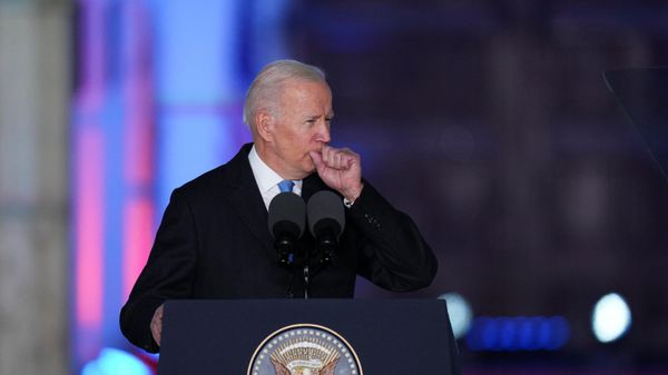 U.S. President Joe Biden attends an event at the Royal Castle in Warsaw, Poland, March 26, 2022 - Sputnik International