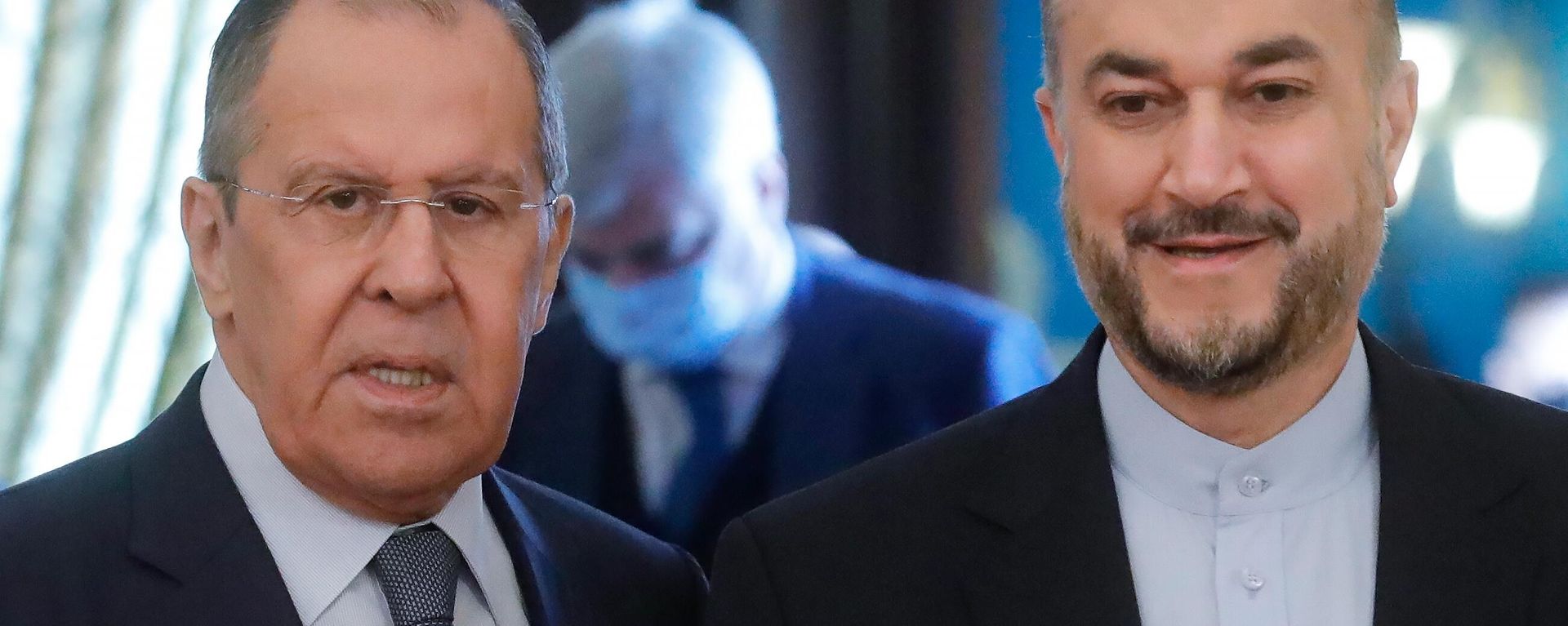 Russian Foreign Minister Sergei Lavrov and Iranian Foreign Minister Hossein Amir Abdollahian. File photo. - Sputnik International, 1920, 30.03.2022