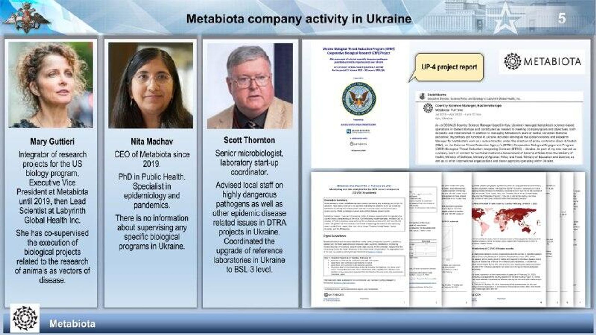 Russia's MoD releases info on US involvement in Ukraine's bioweapons research Russia's MoD releases info on US involvement in Ukraine's bioweapons research - Sputnik International, 1920, 31.03.2022