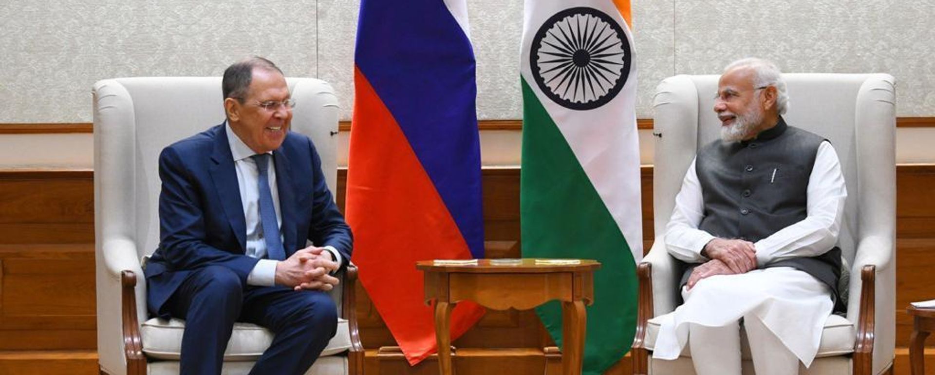 Russian Foreign Minister Sergei Lavrov was received by Prime Minister Narendra Modi during his official visit to India - Sputnik International, 1920, 01.04.2022