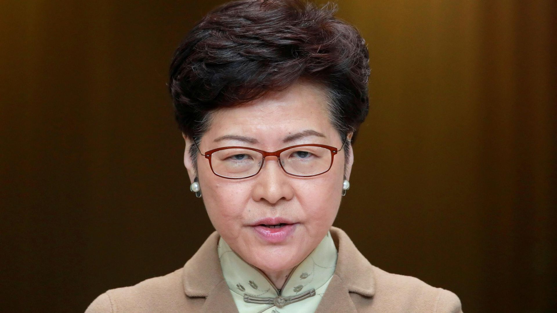 Hong Kong Chief Executive Carrie Lam attends a news conference in Hong Kong, China January 7, 2020.  - Sputnik International, 1920, 04.04.2022