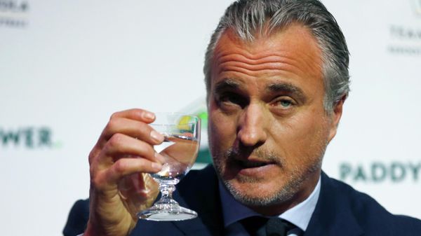 Former France soccer player David Ginola holds up a glass at a press conference to launch his bid to challenge Sepp Blatter for the FIFA presidency, in London, Friday Jan. 16, 2015. 47-year-old Ginola has until Jan. 29 to show FIFA he has the support of five national associations, and he must also prove he has played an active role working inside football for two of the last five years. Former France soccer player David Ginola holds up a glass at a press conference to launch his bid to challenge Sepp Blatter for the FIFA presidency, in London, Friday Jan. 16, 2015. 47-year-old Ginola has until Jan. 29 to show FIFA he has the support of five national associations, and he must also prove he has played an active role working inside football for two of the last five years. - Sputnik International