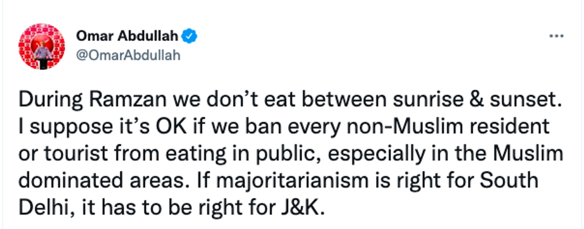 Omar Abdullah On Meat Ban - Sputnik International, 1920, 07.04.2022