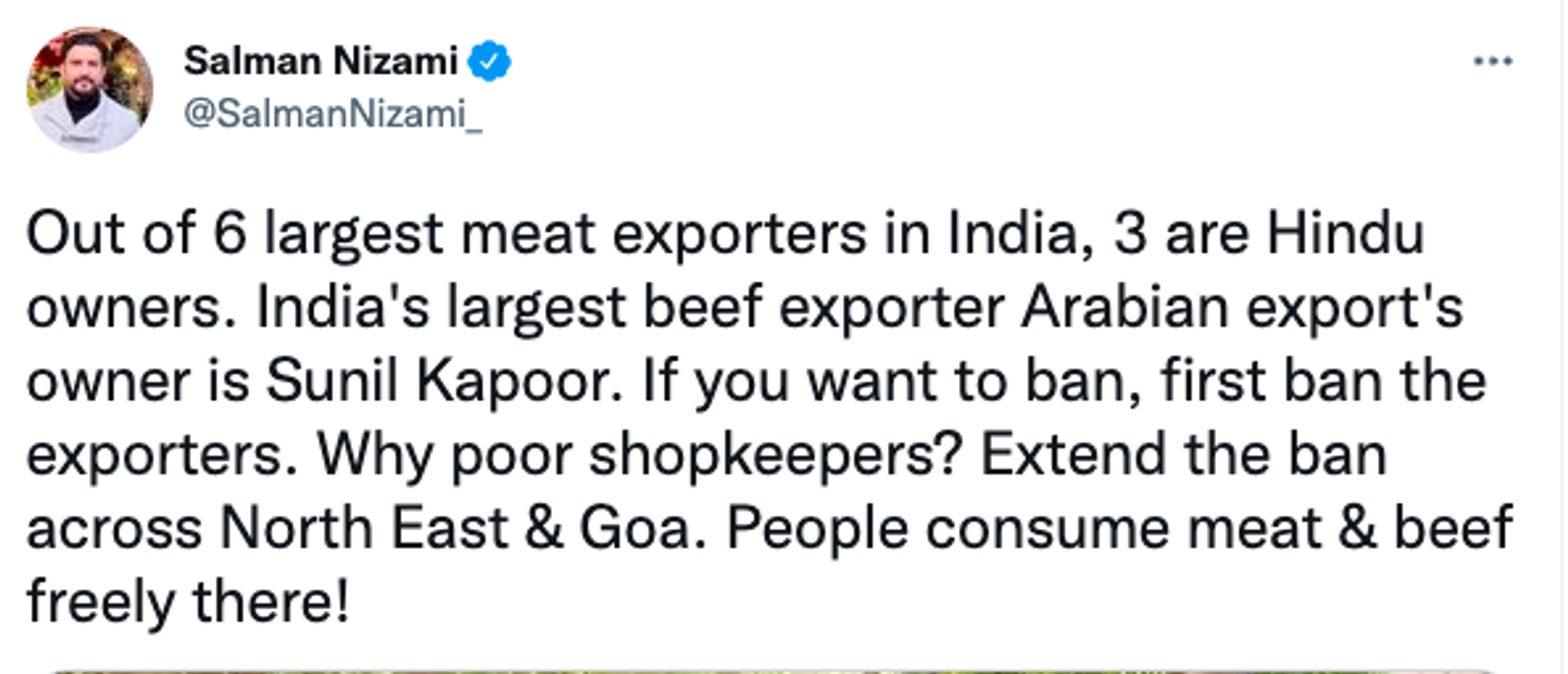 Salman Nizami On Meat Ban - Sputnik International, 1920, 07.04.2022
