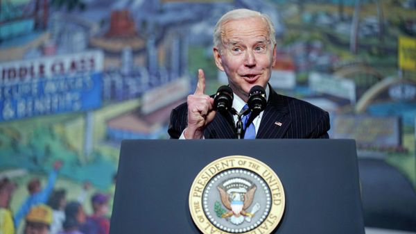 President Joe Biden speaks at the North America's Building Trades Unions (NABTU) Legislative Conference at the Washington Hilton in Washington, April 6, 2022. - Sputnik International