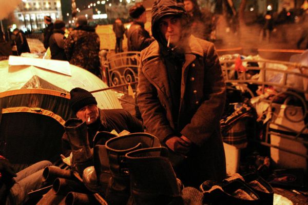 21 November 2004: The second round of voting takes place. The next morning, Yushchenko supporters organize a tent encampment on the Maidan Nezalezhnosti (Independence Square) in central Kiev, convinced that the results of the voting will be falsified. - Sputnik International
