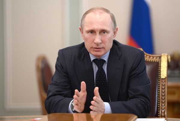 Putin calls the events in Ukraine an unconstitutional coup and seizure of power.1 March 2014: Russian President Vladimir Putin submits a request to the Federation Council (Russia’s upper house of parliament) ‘On the use of troops of the Russian Federation on the territory of Ukraine’. At a press conference on 4 March, Putin characterises events in Ukraine as an unconstitutional coup and an armed seizure of power. Putin calls the events in Ukraine an unconstitutional coup and seizure of power.1 March 2014: Russian President Vladimir Putin submits a request to the Federation Council (Russia’s upper house of parliament) ‘On the use of troops of the Russian Federation on the territory of Ukraine’. At a press conference on 4 March, Putin characterises events in Ukraine as an unconstitutional coup and an armed seizure of power. - Sputnik International