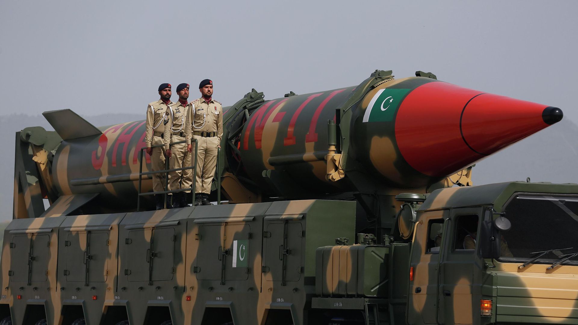 A Pakistani-made Shaheen-III missile, that is capable of carrying nuclear warheads, are displayed during a military parade to mark Pakistan National Day, in Islamabad, Pakistan, Wednesday, March 23, 2022. A Pakistani-made Shaheen-III missile, that is capable of carrying nuclear warheads, are displayed during a military parade to mark Pakistan National Day, in Islamabad, Pakistan, Wednesday, March 23, 2022. - Sputnik International, 1920, 16.11.2022
