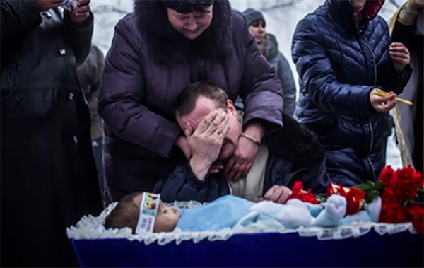 Artem Bobryshev, 4 years old. He was killed by the Ukrainian Armed Forces (UAF) and National Guard on 18 January 2015 during an artillery shelling of the Kirovsky district of Donetsk, DPR. According to various sources, some 100 to 150 children were killed in Donbass between 2014 and 2021. - Sputnik International