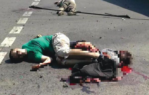 28 August 2014, Lugansk. Teenagers were killed on a city street as a result of UAF shelling. - Sputnik International