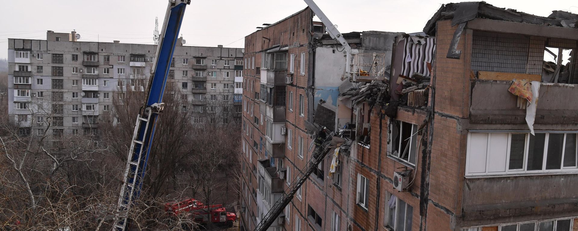 Aftermath of Ukrainian shelling in Donetsk, DPR. - Sputnik International, 1920, 16.06.2022