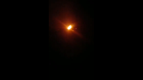 Screenshot from the video allegedly depicting an explosion in southern Lebanon, on April 12, 2022. - Sputnik International