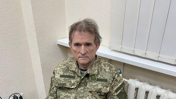 A photo of Ukrainian MP Viktor Medvedchuk, posted on Telegram on April 12, 2022. - Sputnik International