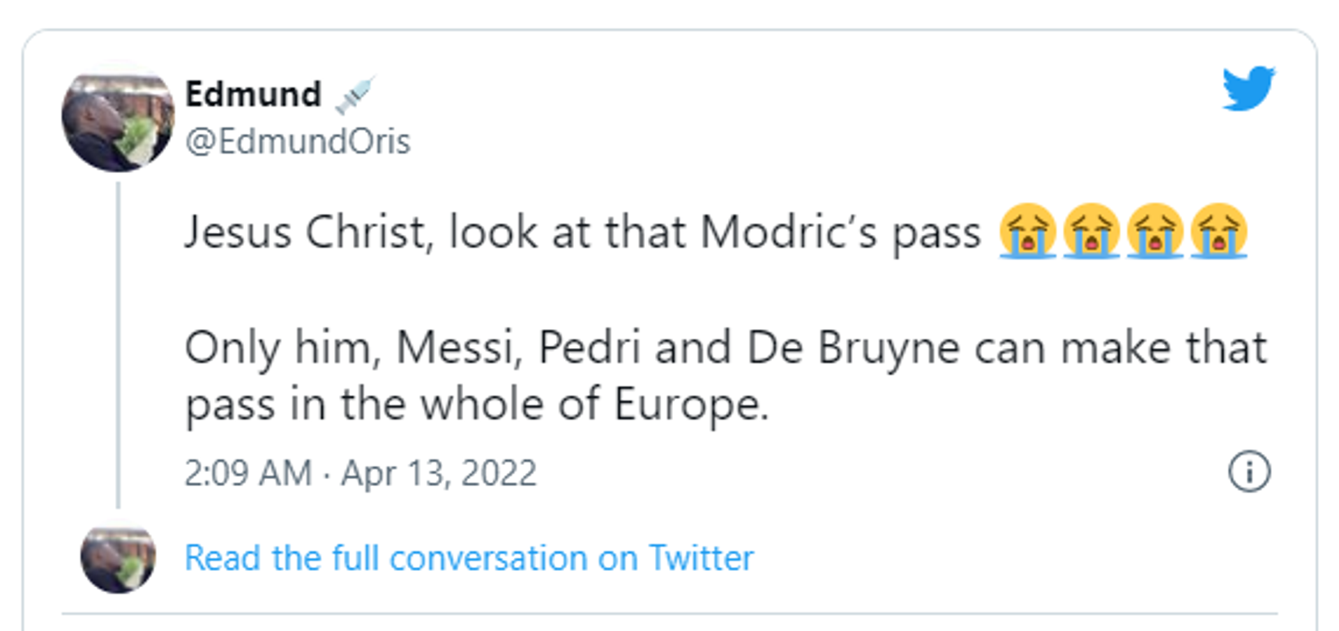 Edmund tweet screenshot - Sputnik International, 1920, 13.04.2022