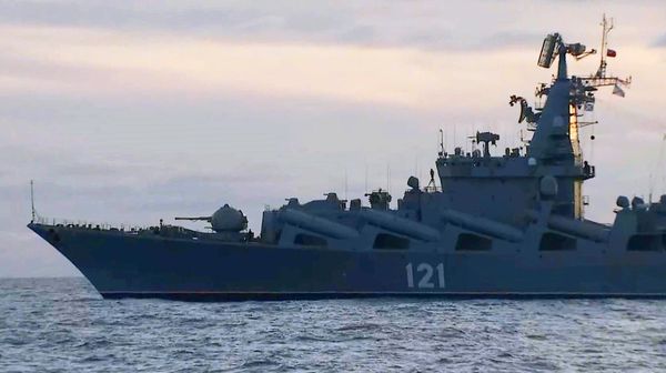 Russian missile cruiser Moskva  - Sputnik International