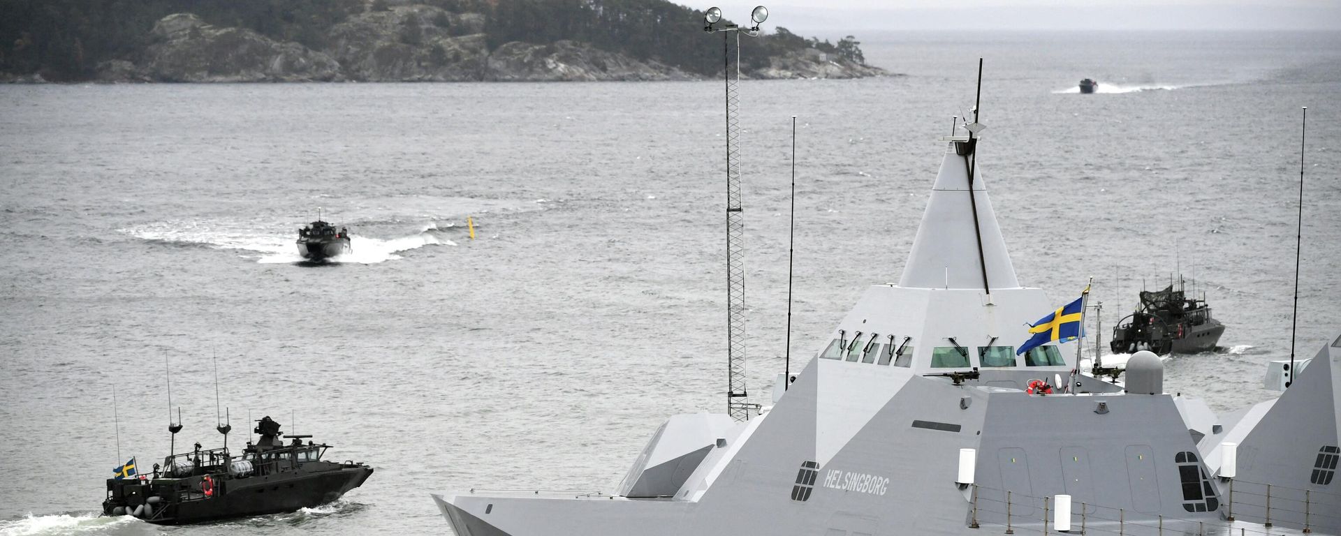 Naval Units take part in the military exercise SWENEX at the Marine regiment in Berga, October 27, 2021.  - Sputnik International, 1920, 15.04.2022