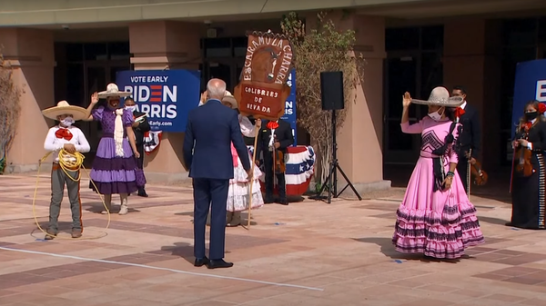 Joe Biden at a campaign event in Nevada, 2020. Screengrab. - Sputnik International