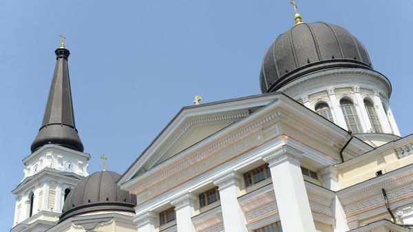 Transfiguration Cathedral in Odessa, Ukraine, dedicated to the Saviour's Transfiguration. Part of the Ukrainian Orthodox Church (Moscow Patriarchate). File photo. - Sputnik International
