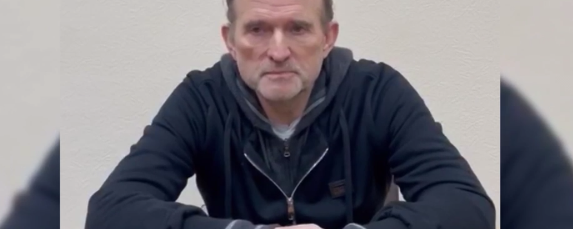 Screengrab from Ukrainian Security Services video of detained Ukrainian opposition figure Viktor Medvedchuk reading a prepared text asking to be exchanged for Ukrainian troops and civilians in Mariupol. - Sputnik International, 1920, 18.04.2022