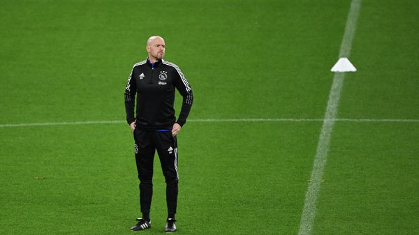 (FILES) In this file photo taken on November 2, 2021 Ajax Amsterdam's Dutch head coach Erik Ten Hag takes part in a training session in Dortmund, western Germany, on the eve of the UEFA Champions League, Group C, football match between Borussia Dortmund and Ajax Amsterdam. - (FILES) In this file photo taken on November 2, 2021 Ajax Amsterdam's Dutch head coach Erik Ten Hag takes part in a training session in Dortmund, western Germany, on the eve of the UEFA Champions League, Group C, football match between Borussia Dortmund and Ajax Amsterdam. - - Sputnik International