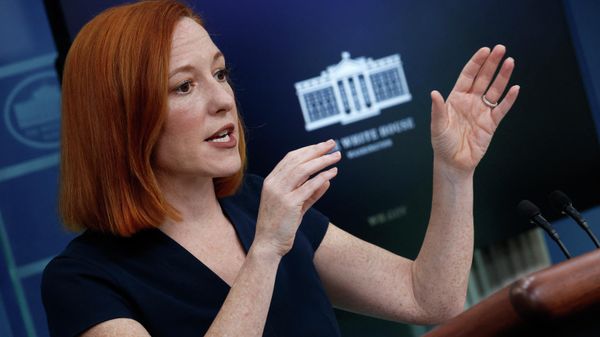White House Press Secretary Jen Psaki talks to reporters during the daily news conference in the Brady Press Briefing Room at the White House on April 08, 2022 in Washington, DC - Sputnik International