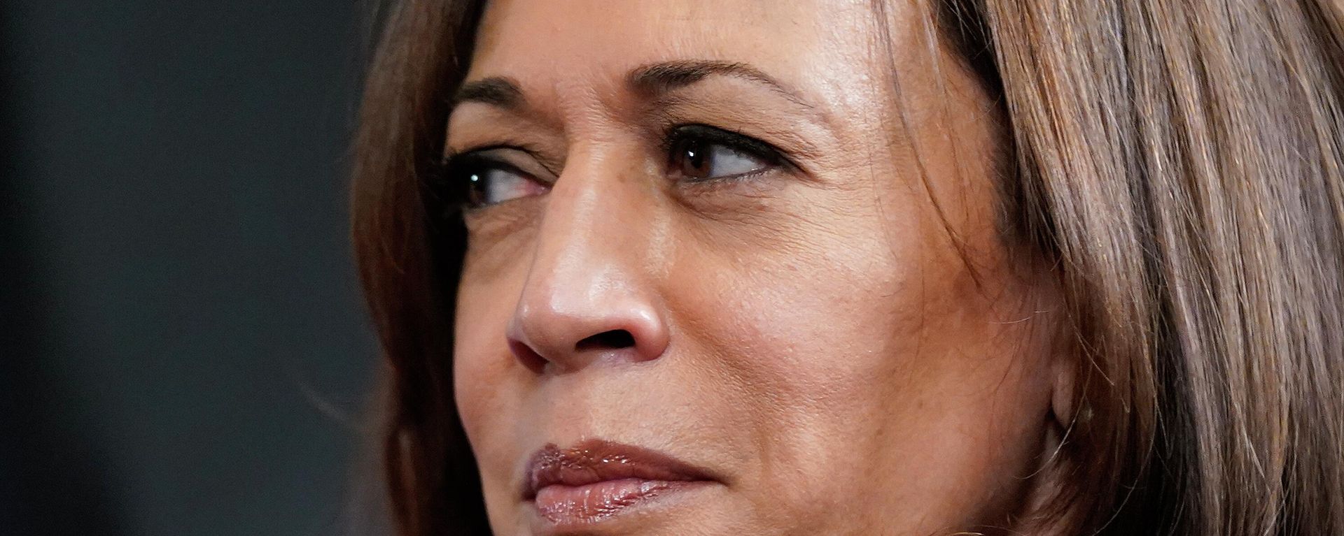 Vice President Kamala Harris meets with Tanzanian President Samia Suluhu Hassan in Harris' ceremonial office in the Eisenhower Executive Office Building on the White House campus, Friday, April 15, 2022, in Washington. (AP Photo/Patrick Semansky) - Sputnik International, 1920, 27.06.2022