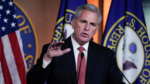House Minority Leader Kevin McCarthy, R-Calif., responds to reporters at the Capitol in Washington, Friday, Dec. 3, 2021. House Republican leader Kevin McCarthy told other GOP lawmakers shortly after the Jan. 6, 2021, Capitol insurrection that he would urge then-President Donald Trump to resign, according to an audio recording posted Thursday night, April 21, 2022 by The New York Times. (AP Photo/J. Scott Applewhite, File) House Minority Leader Kevin McCarthy, R-Calif., responds to reporters at the Capitol in Washington, Friday, Dec. 3, 2021. House Republican leader Kevin McCarthy told other GOP lawmakers shortly after the Jan. 6, 2021, Capitol insurrection that he would urge then-President Donald Trump to resign, according to an audio recording posted Thursday night, April 21, 2022 by The New York Times. (AP Photo/J. Scott Applewhite, File) - Sputnik International