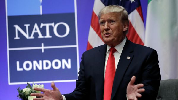 President Donald Trump meets with Italian Prime Minister Giuseppe Conte during the NATO summit at The Grove, Wednesday, Dec. 4, 2019, in Watford, England - Sputnik International