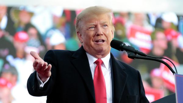 Former President Donald Trump speaks at a rally Saturday, April 9, 2022, in Selma, N.C. - Sputnik International