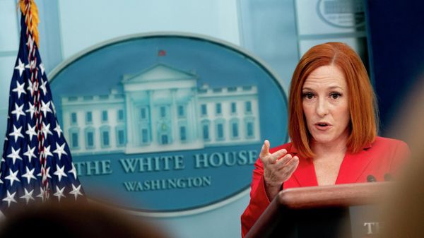 White House press secretary Jen Psaki speaks at a press briefing at the White House in Washington, Monday, April 25, 2022. - Sputnik International