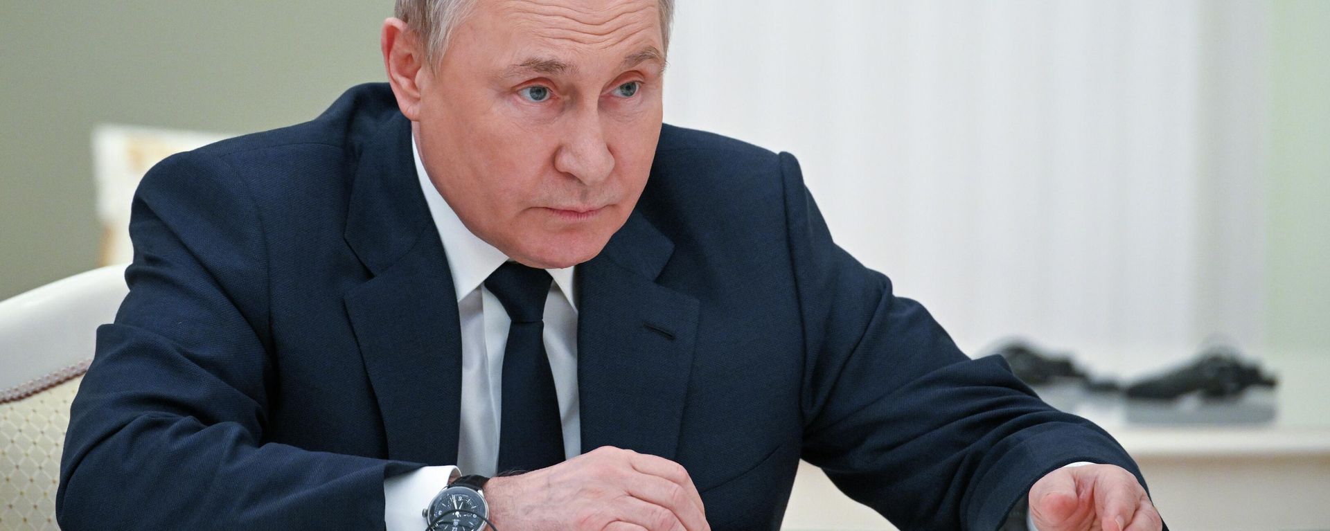 Russian President Vladimir Putin meets with UN Chief Antonio Guterres. Tuesday, 26 April 2022. - Sputnik International, 1920, 26.04.2022