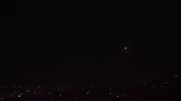 Syrian air defense  after Israeli strikes in Damascus, Syria - Sputnik International