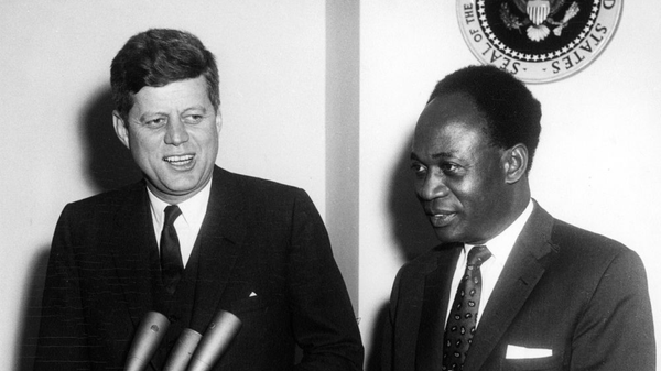 US President John F. Kennedy Meets with the President of the Republic of Ghana, Osagyefo Dr. Kwame Nkrumah, on 8 March 1961. - Sputnik International