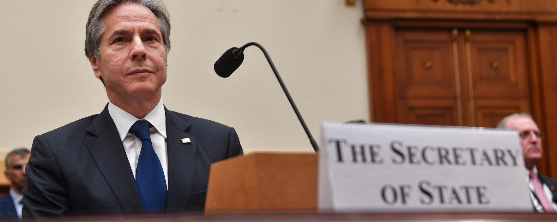 Secretary of State Antony Blinken arrives to testify during the House Committee on Foreign Affairs, hearing on State Department's budget on April 28, 2022 in Washington, DC - Sputnik International, 1920, 29.04.2022