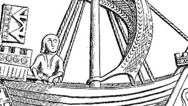 A cog ship on the town seal of Stralsund dated to 1329. Even if the depiction is nearly 100 years later than the Dyngö cog ship, it provides a good idea of what cogs may have looked like - Sputnik International