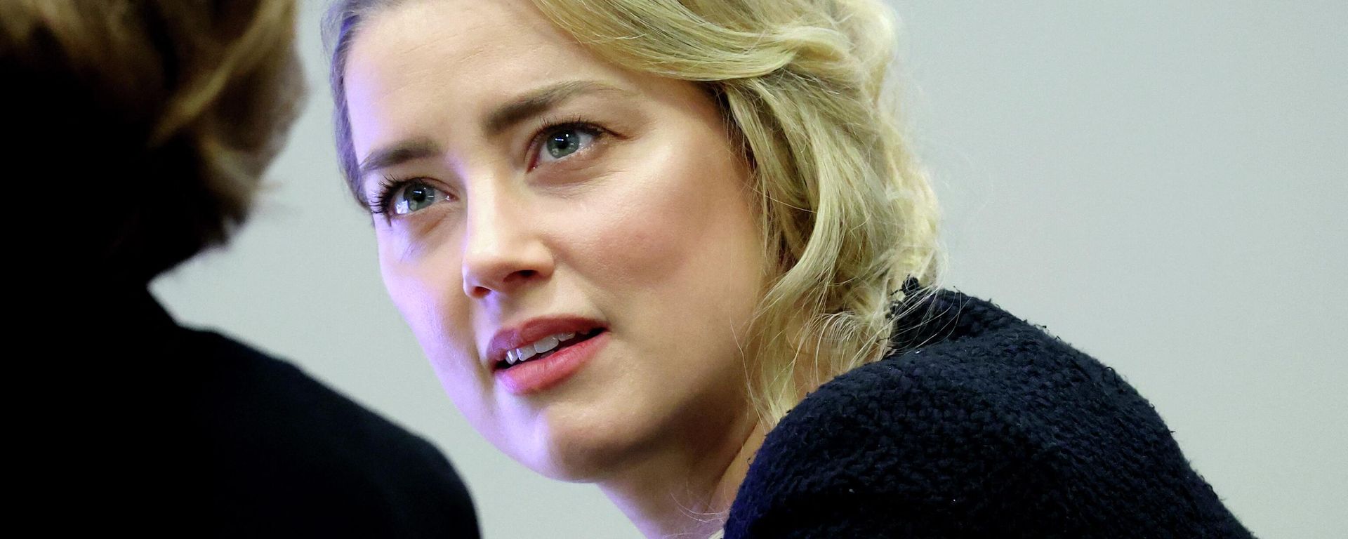 US actress Amber Heard during the 50 million US dollar Depp vs Heard defamation trial at the Fairfax County Circuit Court in Fairfax, Virginia, on April 28, 2022 - Sputnik International, 1920, 29.04.2022