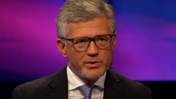 Ukrainian Ambassador to Ukraine Andriy Melnyk during an appearance on German television. Screenshot. - Sputnik International