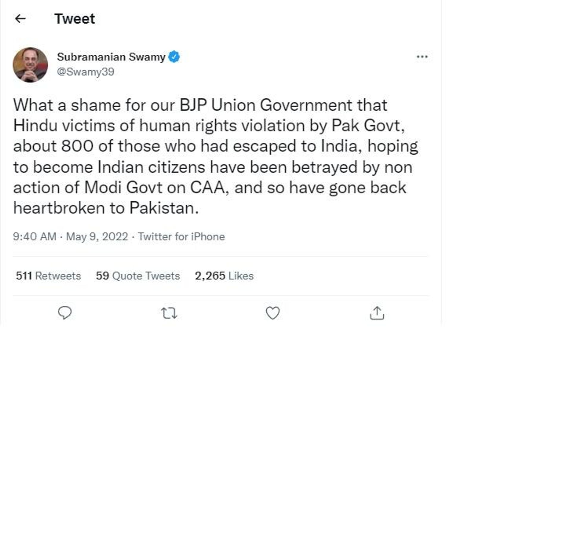 Subramanian Swamy - Sputnik International, 1920, 09.05.2022